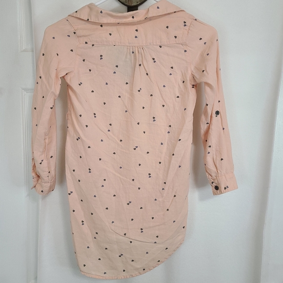 (1433) H&M LOGG Youths Long Sleeve Button Down Shirt, Size: 7-8 Y Color Pink - Picture 12 of 15